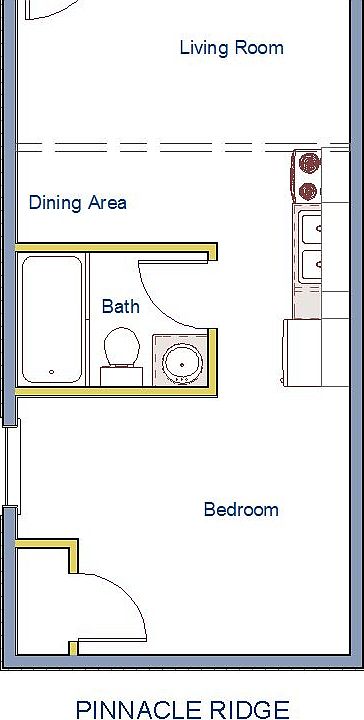 Pinnacle Ridge 1 Bedroom Floorplan -5_01242014