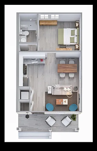 Floor plan One Bedroom