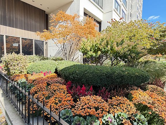 Gardens are meticulously maintained.