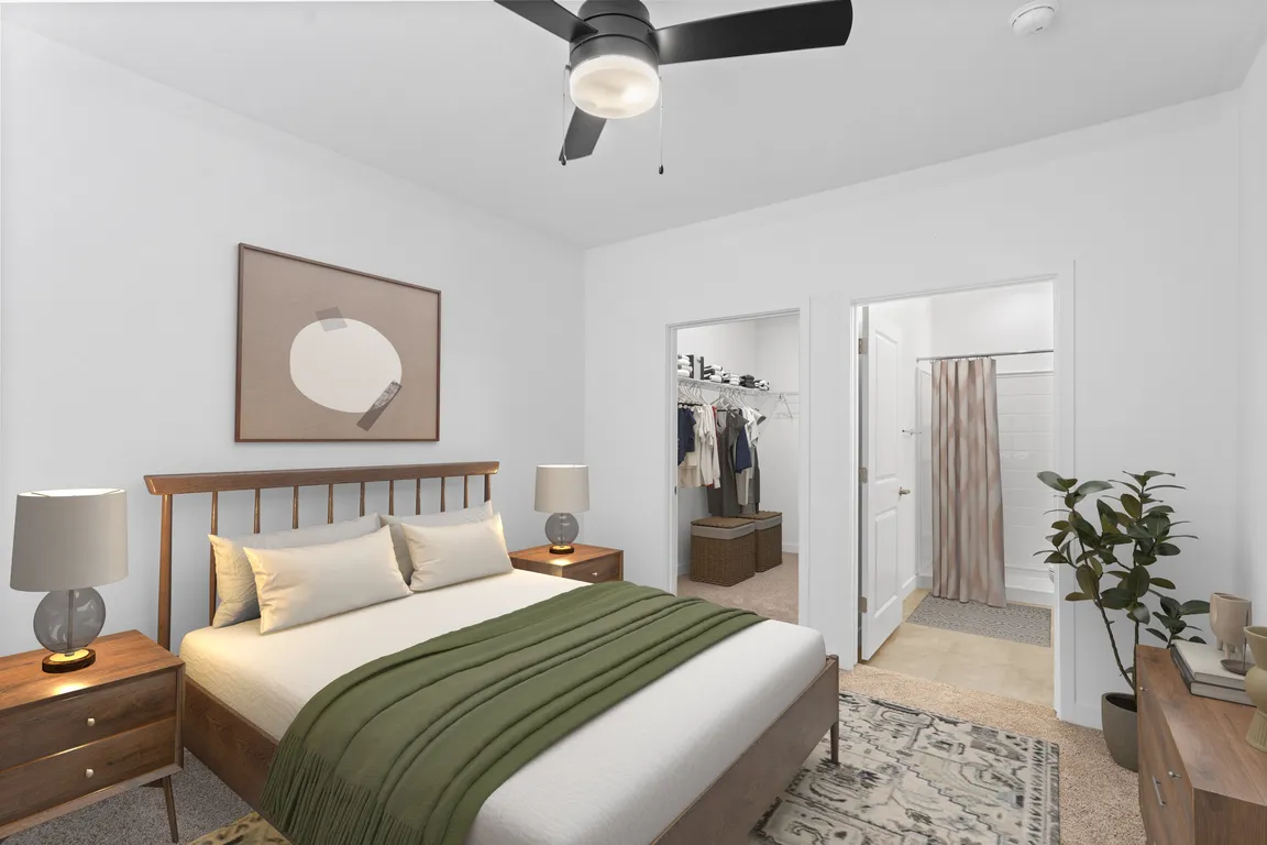 Virtually Staged Bedroom