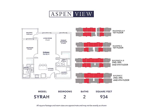 Floor plan Syrah