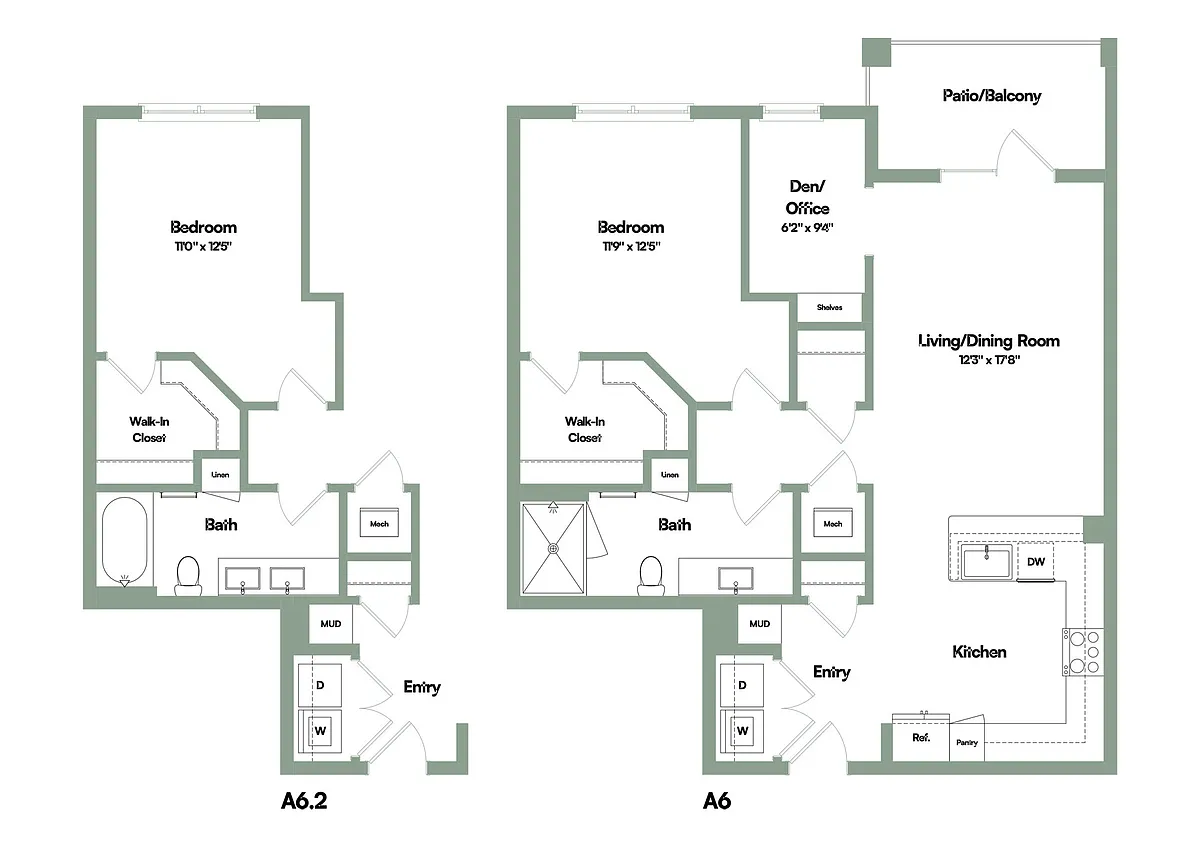 Floor plan The Luminary | 1 Bed | 1 Bath