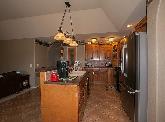 Spacious bar, pantry and tile floors