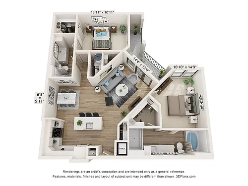 Floor plan Nicks