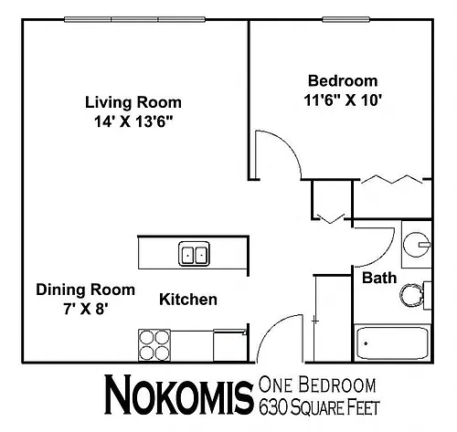 Floor plan Nokomis