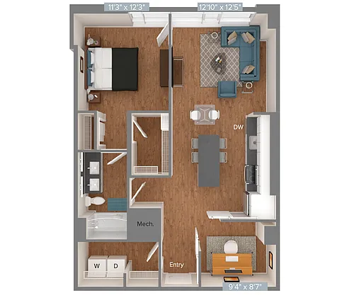 Floor plan A7D-D1-884