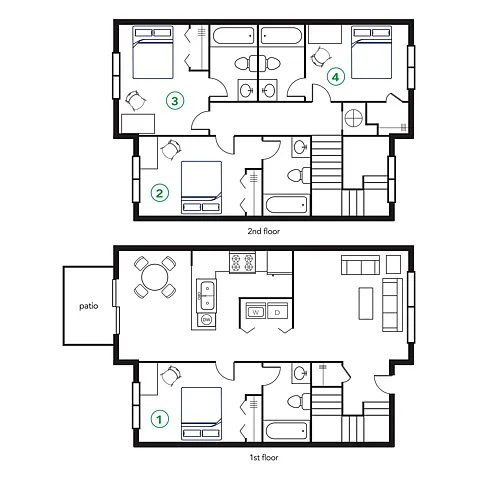 Floor plan 4x4 Townhome