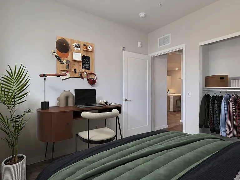 Bedroom with Hard Surface Flooring