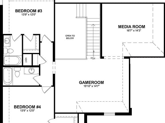 floor plan second level