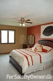 Master Bedroom : His/hers closets, master bath off of bedroom, oversized.