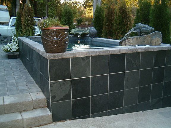 Fountain in front