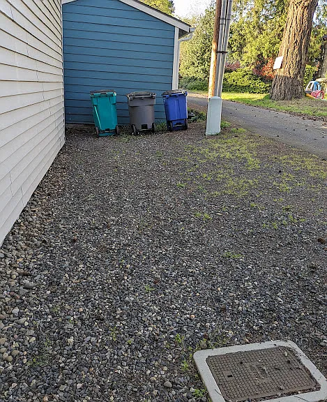 More alley parking and Waste Connections bins for trash, recycling and yard debris.