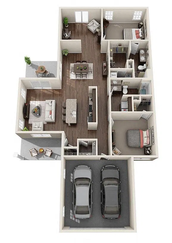 Floor plan Breezewood Sunroom