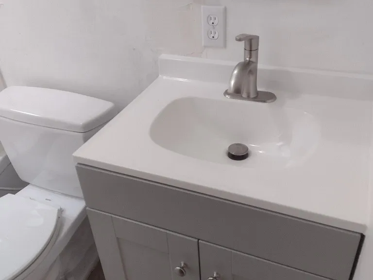 New vanity & new toilet