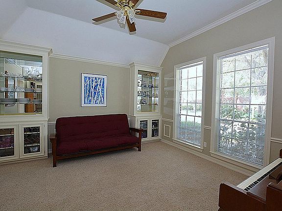 The formal dining room has plenty of space for your furniture.