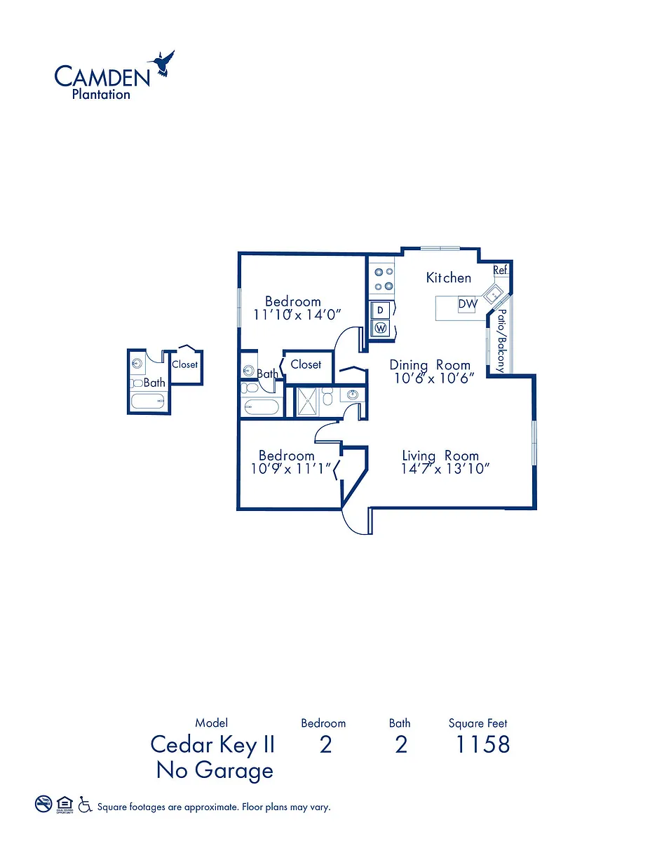 Floor plan Cedar Key II - No Garage