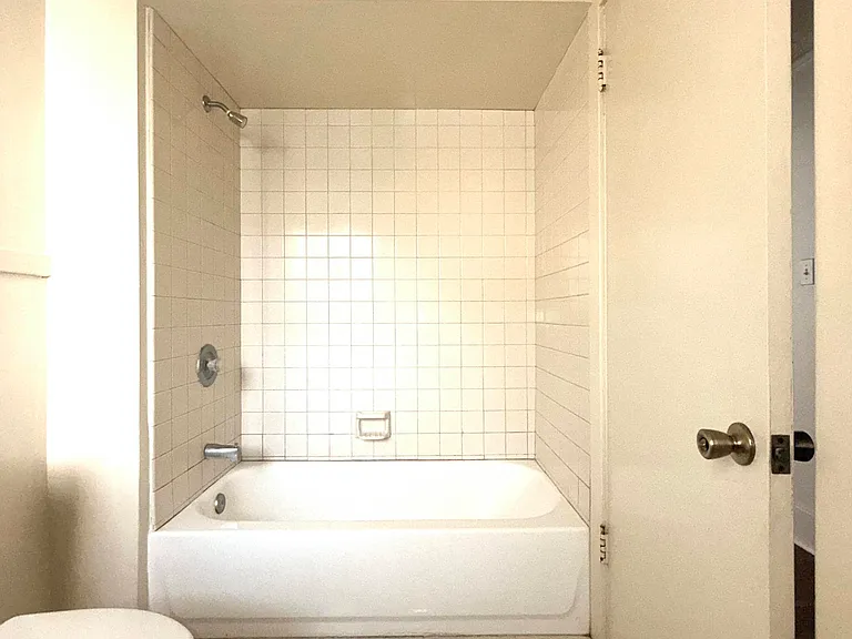 Bathroom off hallway