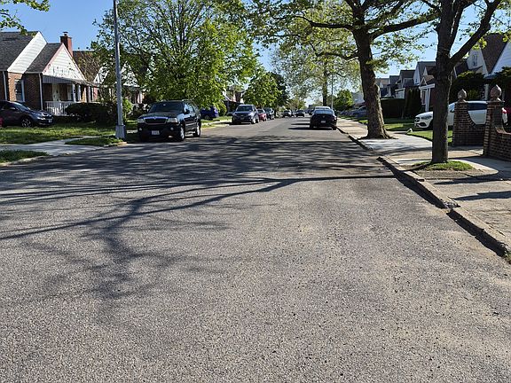 Block with street parking