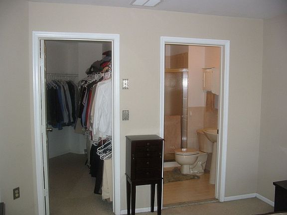 Walk-in closet & master bath