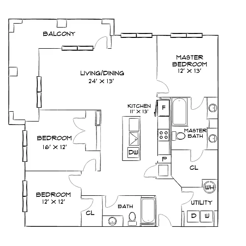 Floor plan Design 3A
