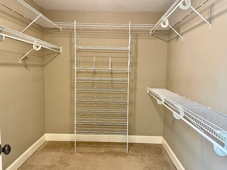 Master walk-in closet