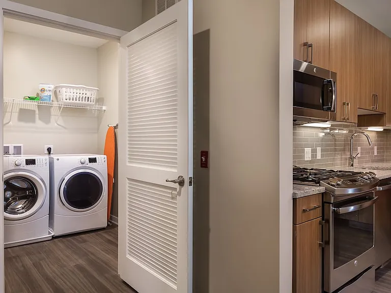 Full-size washer/dryer in select homes