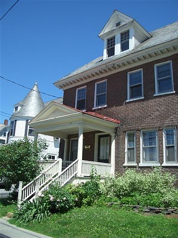 End unit vintage brick townhouse