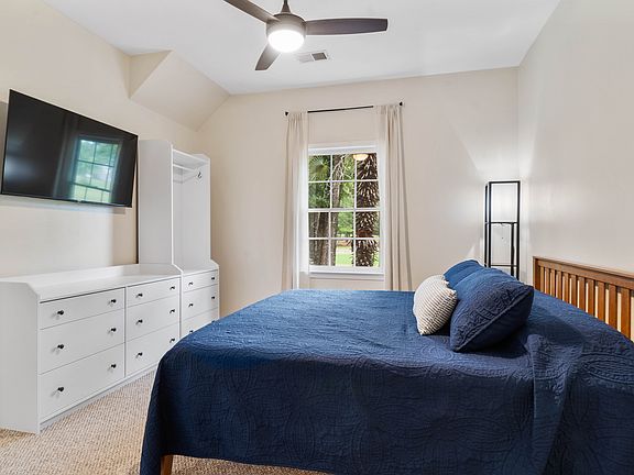 King bed in master bedroom. Master bathroom ensuite.