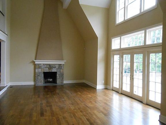 Living room with fireplace