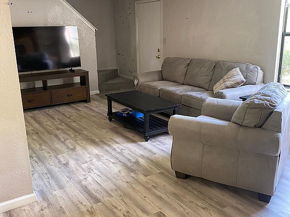 Living room and front door entry