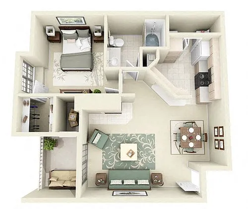 Floor plan Monte Carlo