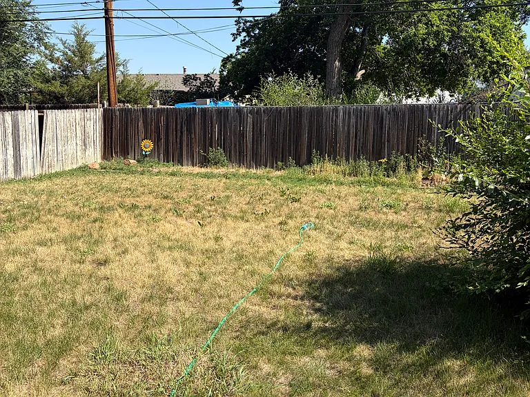 Large Fenced in back yard