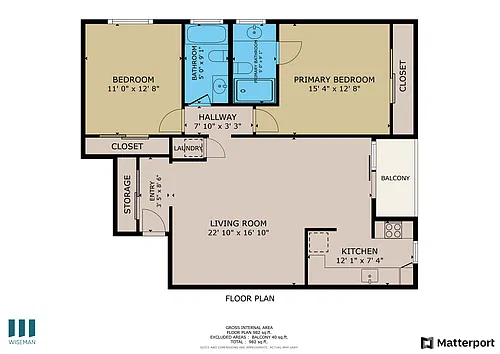 Floor plan 2bed 2bath