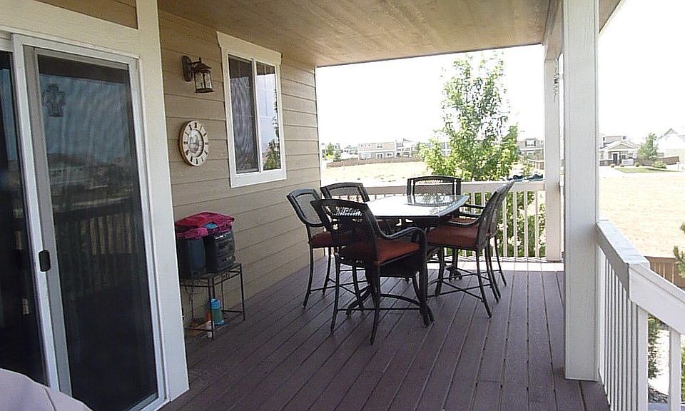 Extended deck with Trex