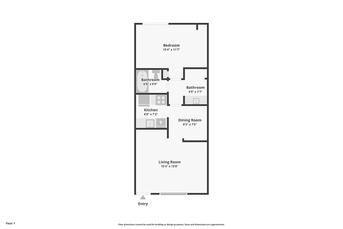Floor plan One Bedroom
