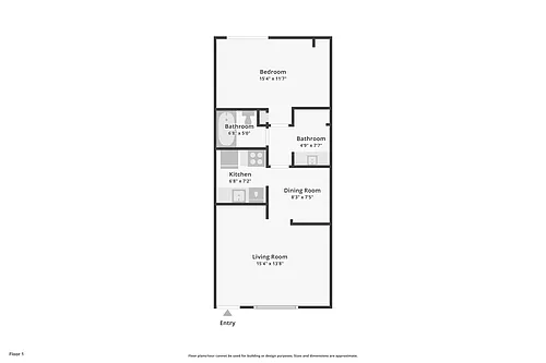 Floor plan One Bedroom