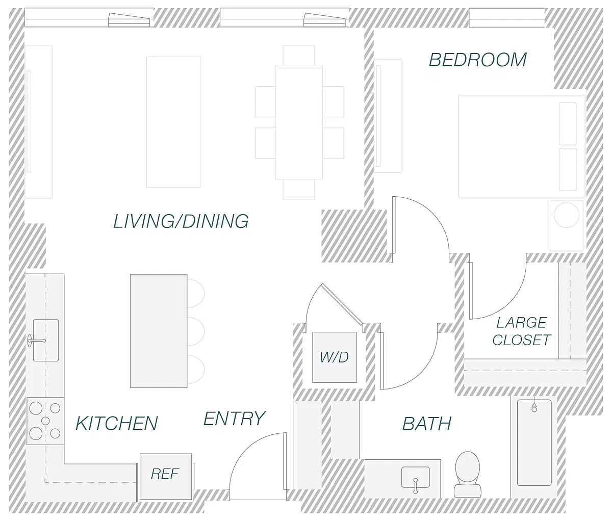 Floor plan 1-15B