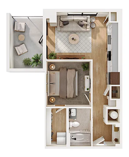 Floor plan S1B