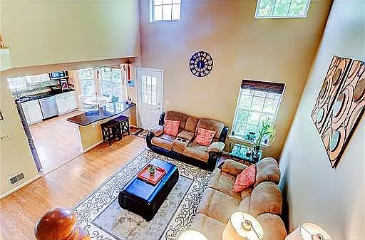 Family room view from top.