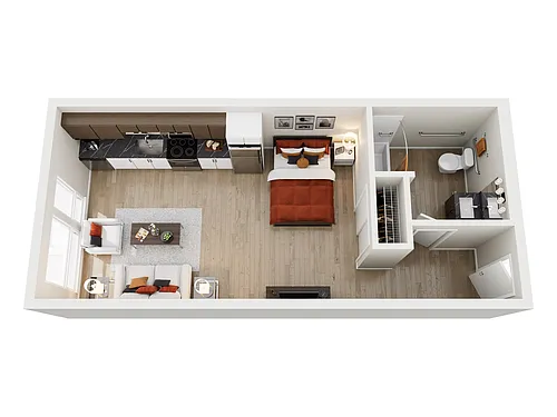 Floor plan 1x1 Urban M 520