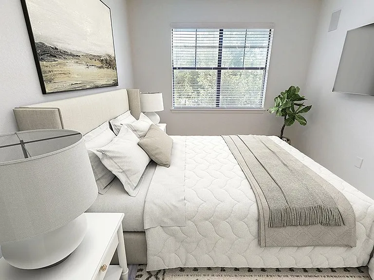 All bedrooms feature large walk-in closets and remote-controlled ceiling fans