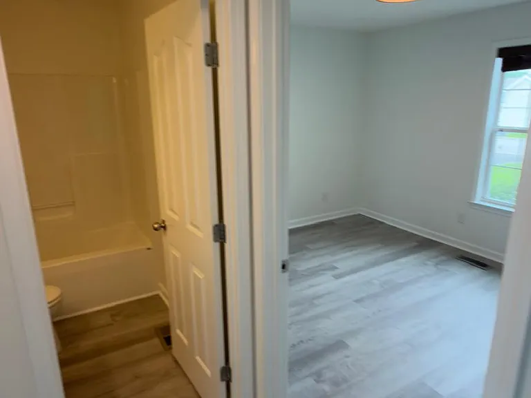 Guest batch entrance and guest bedroom entrance.