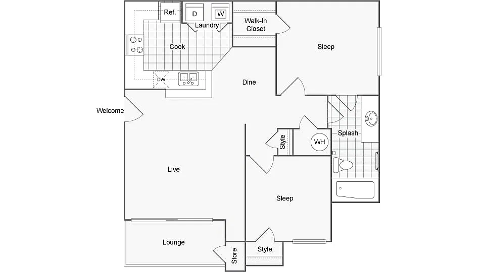 Floor plan Hancock