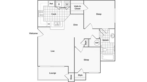 Floor plan Hancock