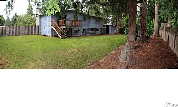View of the rear yard, plenty of room for a large garden here!