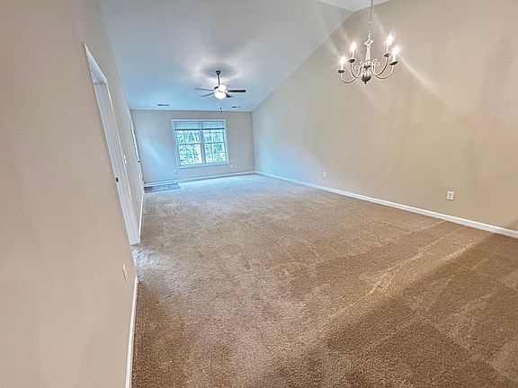 Vaulted living room
