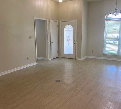 Open Living areas with all hard surface flooring.