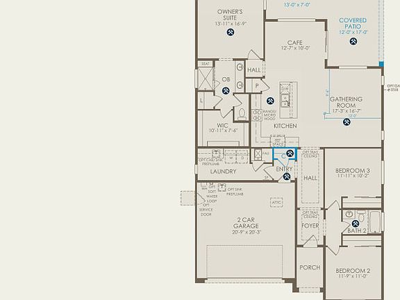 Brownstone Floor Plan, Quick Move-In Home, Floor 1