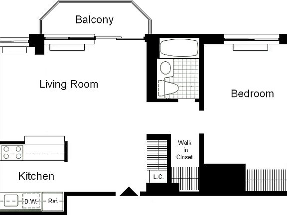 2nd image of 235 W 48th St APT 22L