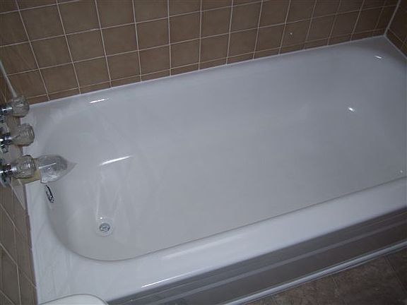 newly resurfaced tub